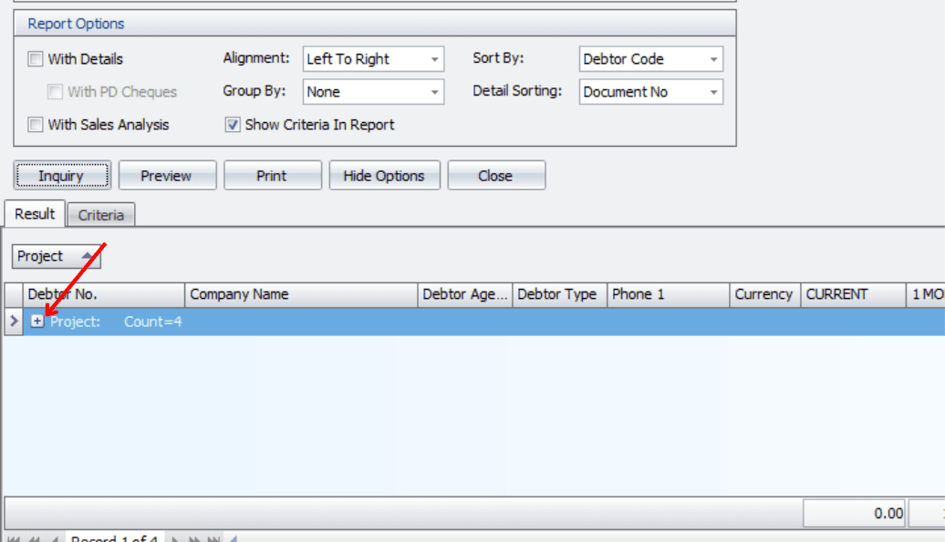 Aging by Project - 4