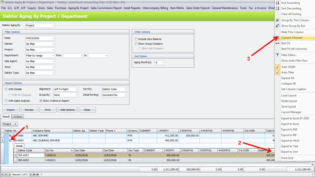 Aging by Project - 5