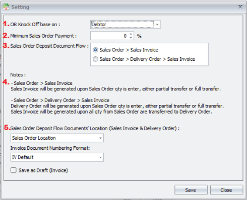 Setting Command Form