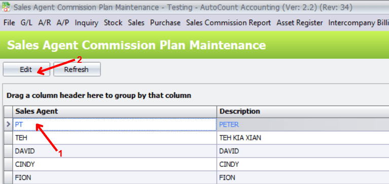 Sales Agent Commission Report