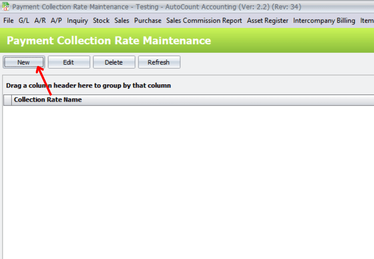 Payment Collection Rate List